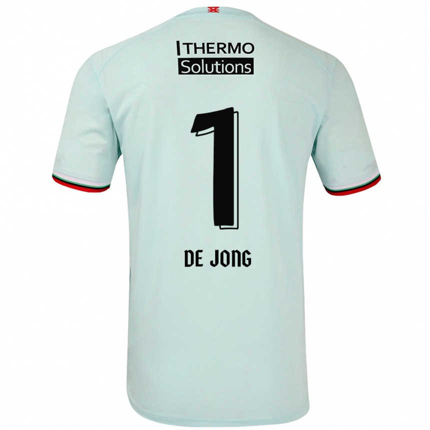 Kids Football Daniëlle De Jong #1 Light Green Away Jersey 2024/25 T-Shirt