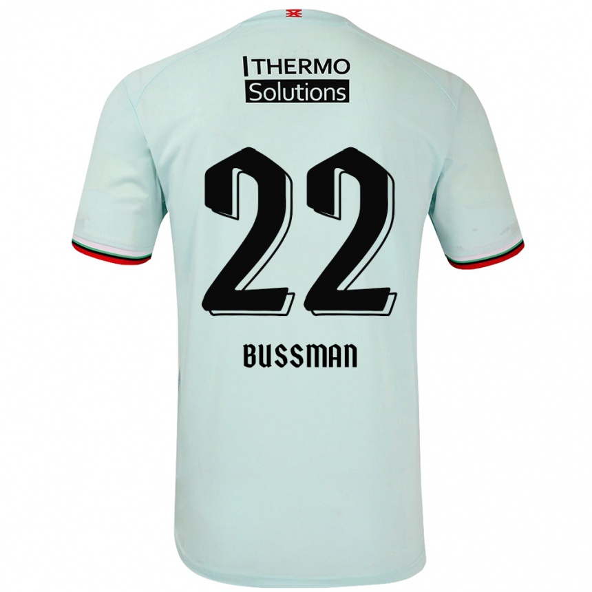 Kids Football Fiene Bussman #22 Light Green Away Jersey 2024/25 T-Shirt