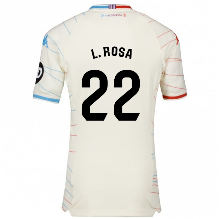 Kids Football Lucas Rosa #22 White Red Blue Away Jersey 2024/25 T-Shirt