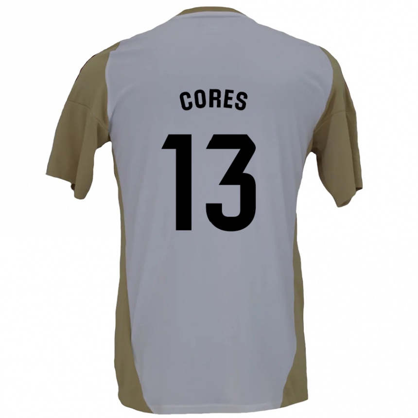 Kids Football Christian Cores #13 Brown White Away Jersey 2024/25 T-Shirt