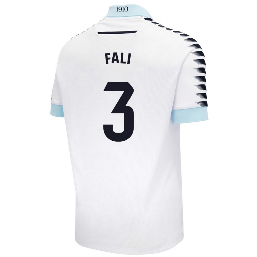 Kids Football Fali #3 White Blue Away Jersey 2024/25 T-Shirt