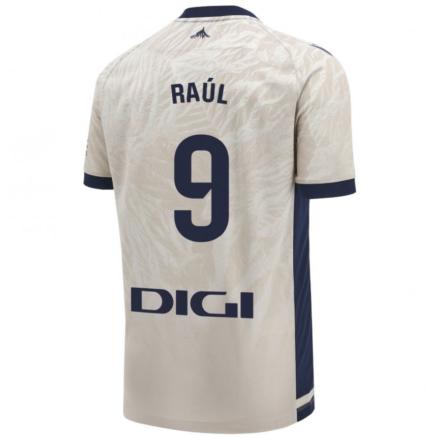 Kids Football Raúl García #9 Light Gray Away Jersey 2024/25 T-Shirt