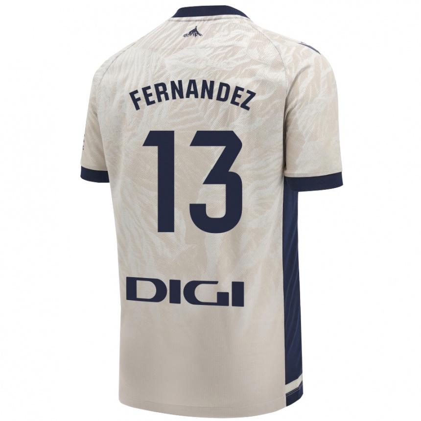 Kids Football Aitor Fernández #13 Light Gray Away Jersey 2024/25 T-Shirt