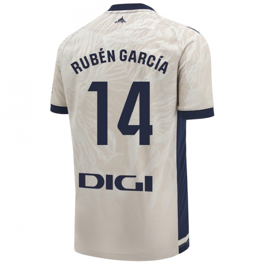 Kids Football Rubén García #14 Light Gray Away Jersey 2024/25 T-Shirt