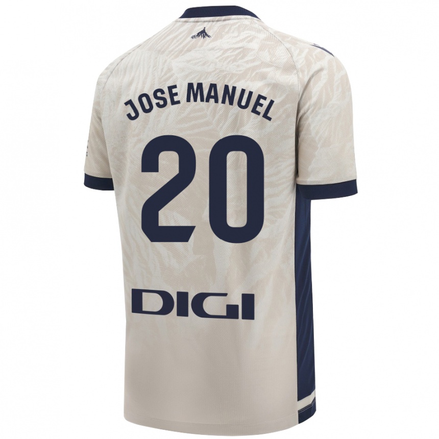 Kids Football José Manuel Arnáiz #20 Light Gray Away Jersey 2024/25 T-Shirt