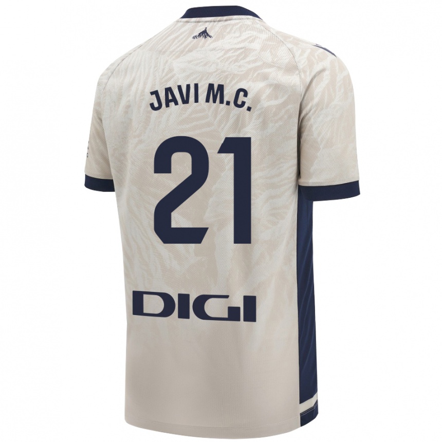 Kids Football Javi Martínez #21 Light Gray Away Jersey 2024/25 T-Shirt