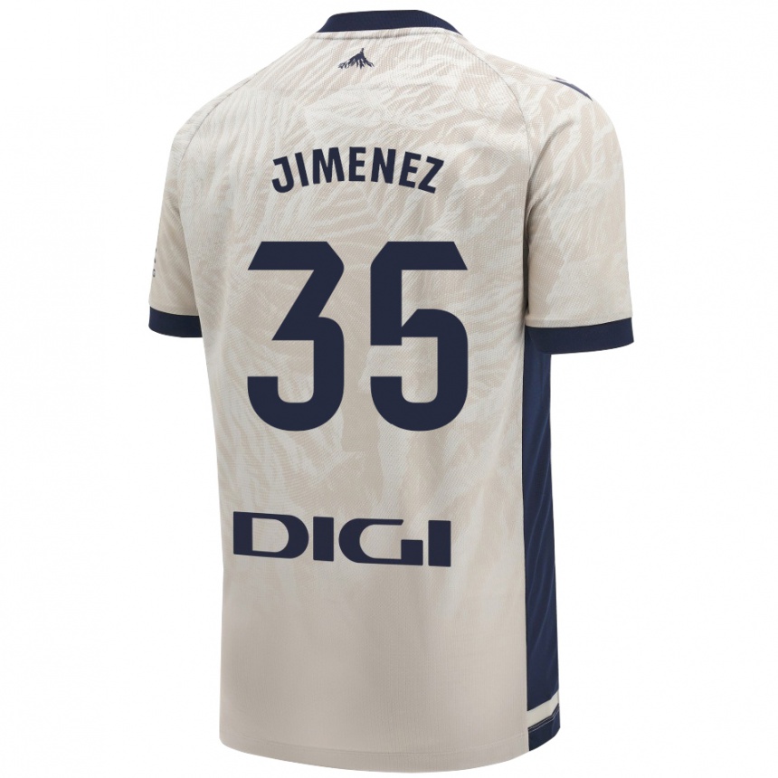 Kids Football Álex Jimenez #35 Light Gray Away Jersey 2024/25 T-Shirt