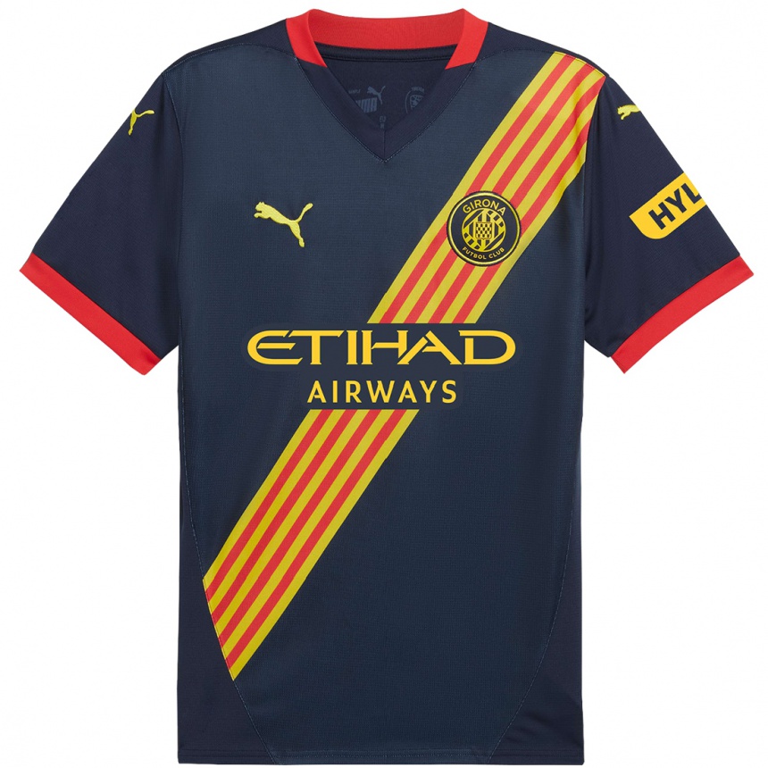 Kids Football Daley Blind #17 Navy Red Away Jersey 2024/25 T-Shirt