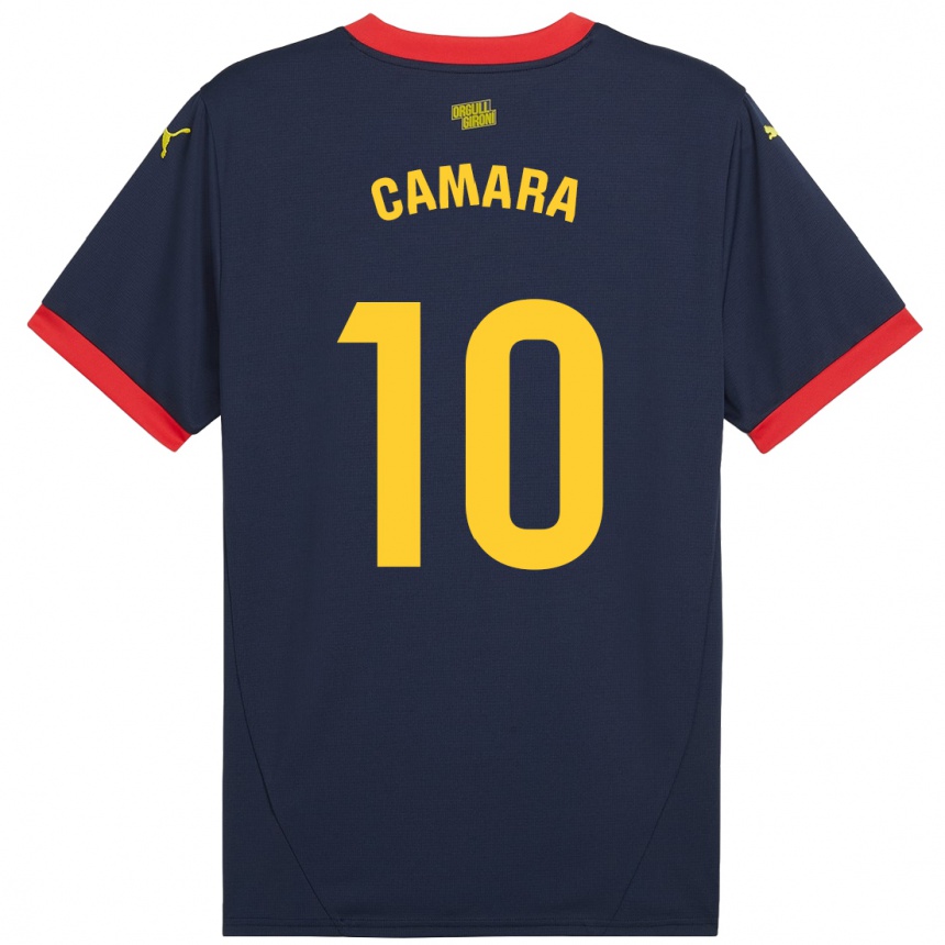 Kids Football Dawda Camara #10 Navy Red Away Jersey 2024/25 T-Shirt