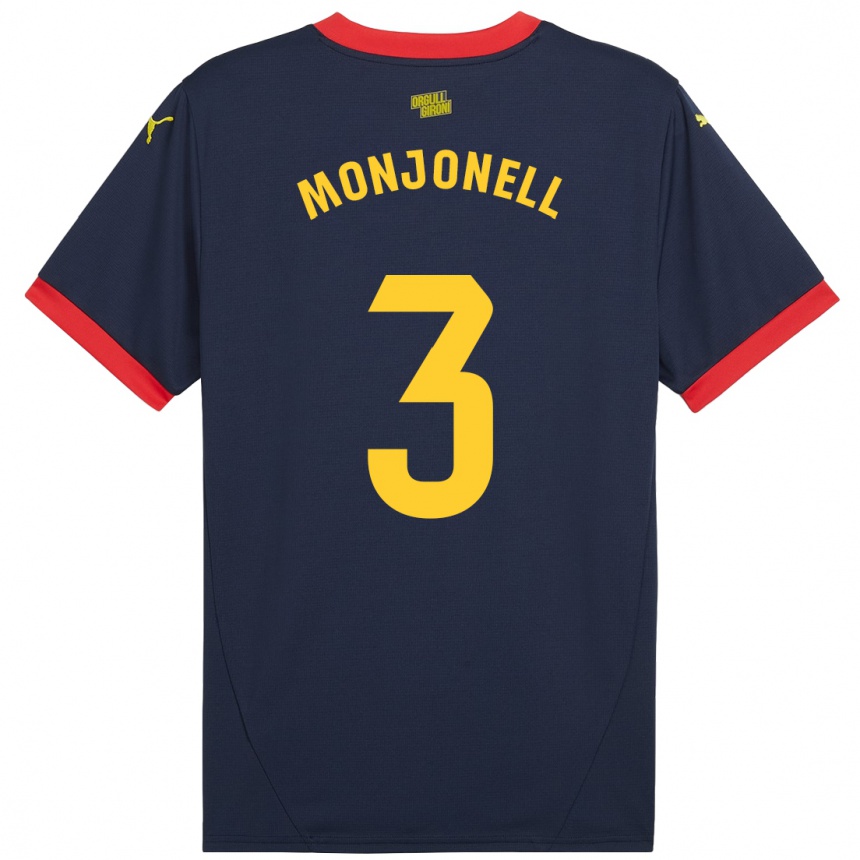 Kids Football Eric Monjonell #3 Navy Red Away Jersey 2024/25 T-Shirt