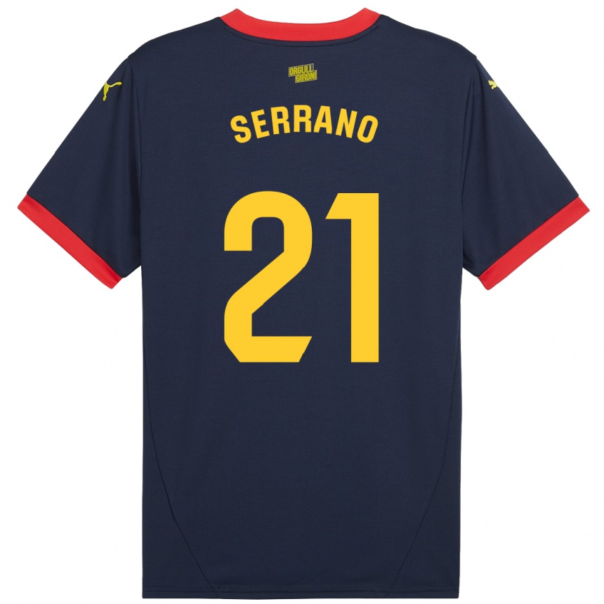 Kids Football Ot Serrano #21 Navy Red Away Jersey 2024/25 T-Shirt