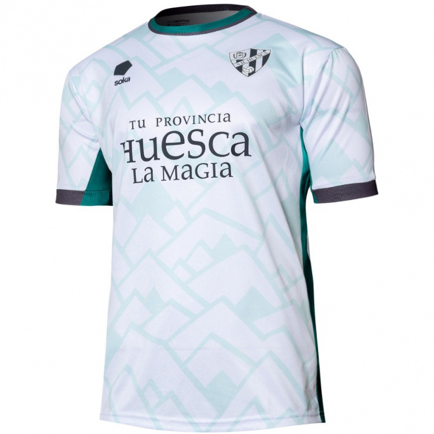 Kids Football Alejandra Martínez #21 White Green Away Jersey 2024/25 T-Shirt