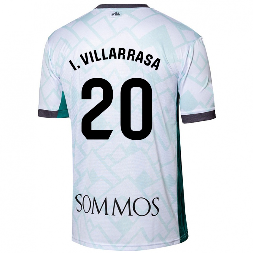 Kids Football Ignasi Vilarrasa #20 White Green Away Jersey 2024/25 T-Shirt