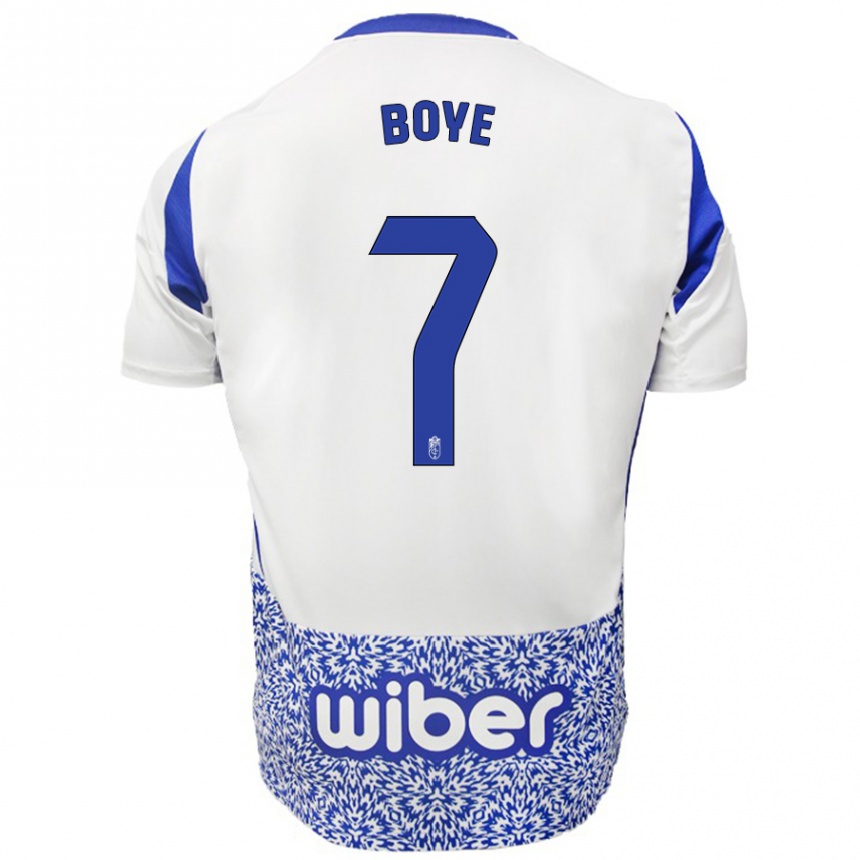 Kids Football Lucas Boyé #7 White Blue Away Jersey 2024/25 T-Shirt