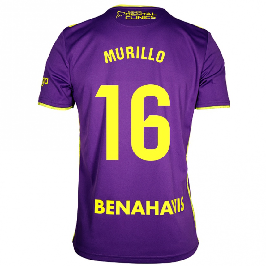 Kids Football Diego Murillo #16 Purple Yellow Away Jersey 2024/25 T-Shirt