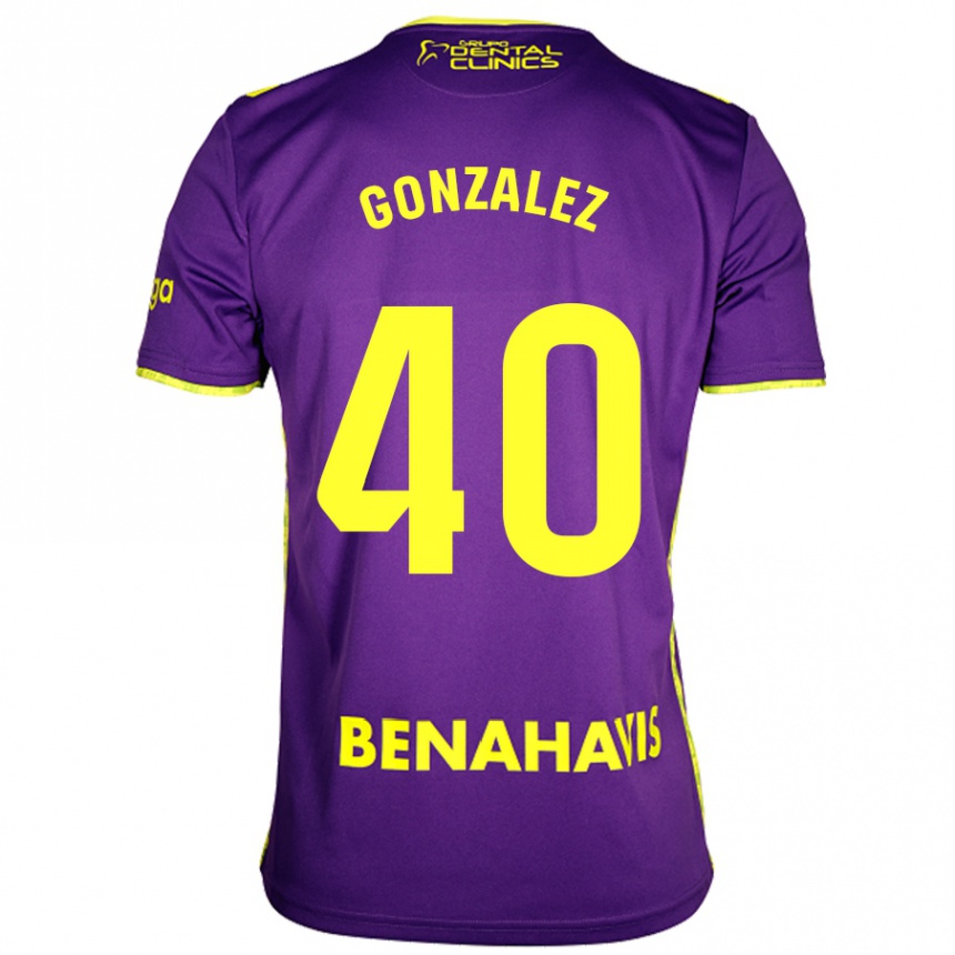 Kids Football Carol González #40 Purple Yellow Away Jersey 2024/25 T-Shirt