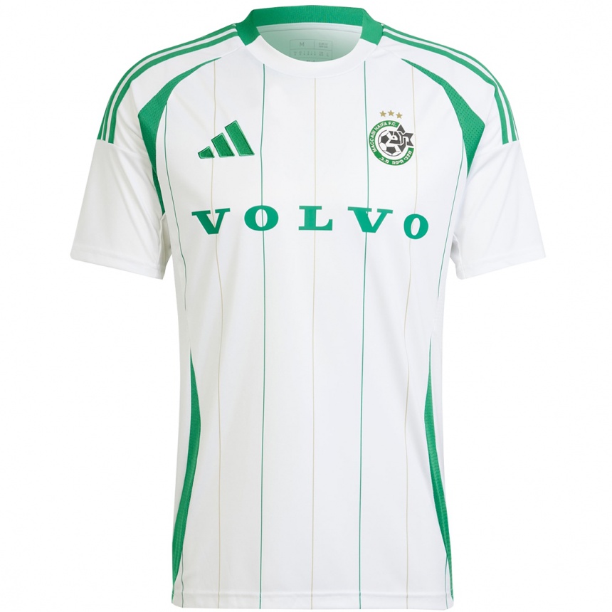 Kids Football Yaheli Malka #0 White Green Away Jersey 2024/25 T-Shirt