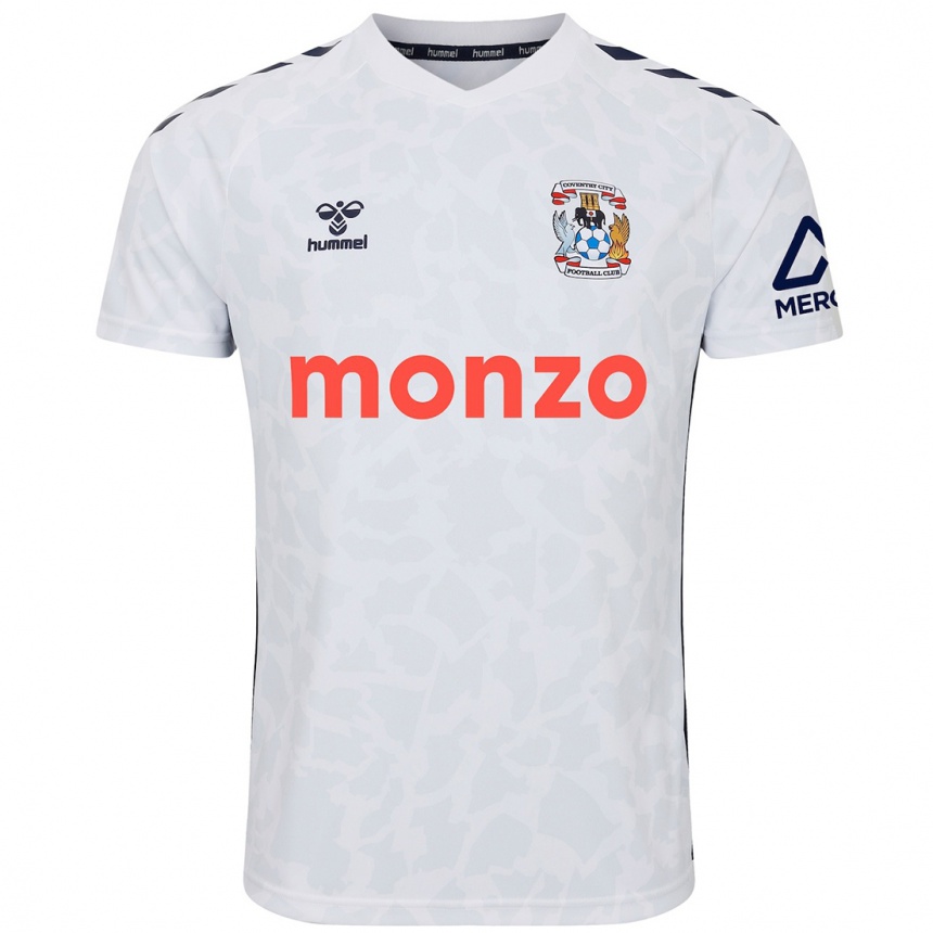 Kids Football Isaac Moore #0 White Away Jersey 2024/25 T-Shirt