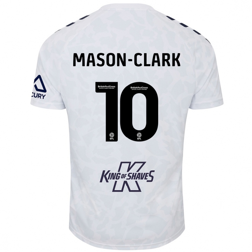 Kids Football Ephron Mason-Clark #10 White Away Jersey 2024/25 T-Shirt