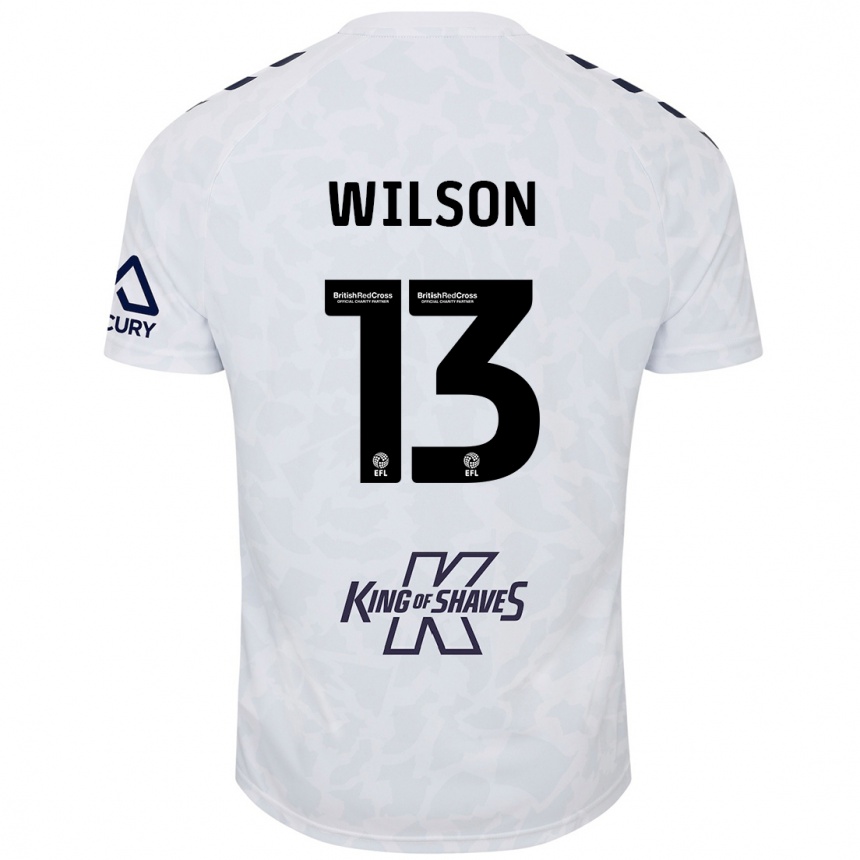 Kids Football Ben Wilson #13 White Away Jersey 2024/25 T-Shirt