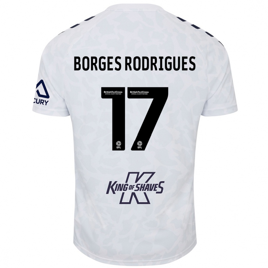 Kids Football Raphael Borges Rodrigues #17 White Away Jersey 2024/25 T-Shirt