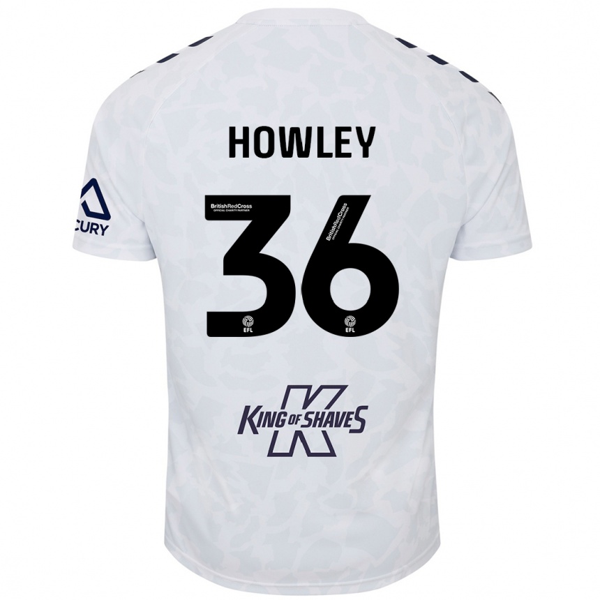 Kids Football Ryan Howley #36 White Away Jersey 2024/25 T-Shirt