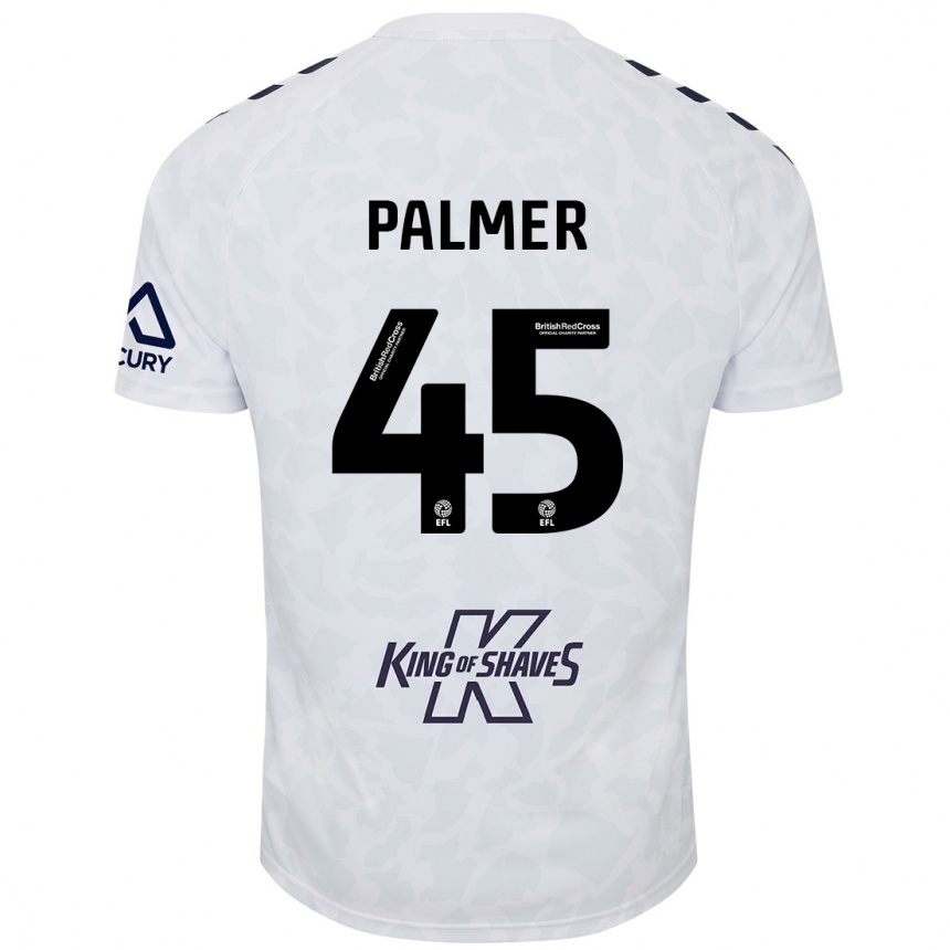 Kids Football Kasey Palmer #45 White Away Jersey 2024/25 T-Shirt