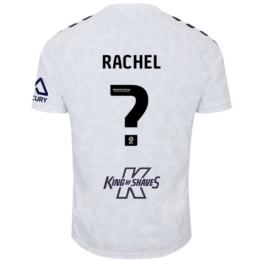 Kids Football Daniel Rachel #0 White Away Jersey 2024/25 T-Shirt