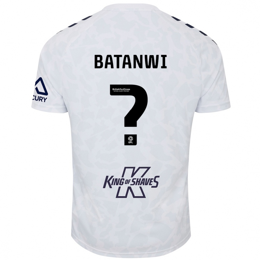 Kids Football Tristen Batanwi #0 White Away Jersey 2024/25 T-Shirt