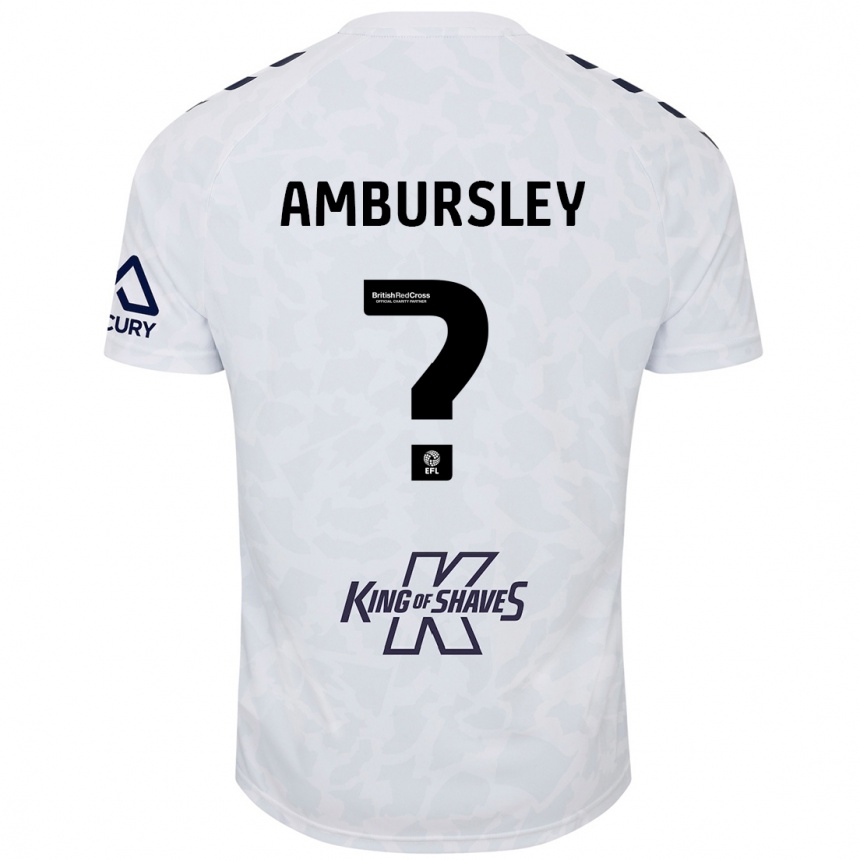 Kids Football Conrad Ambursley #0 White Away Jersey 2024/25 T-Shirt