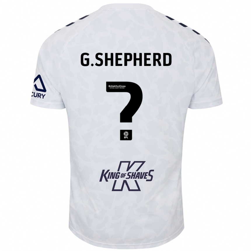 Kids Football George Shepherd #0 White Away Jersey 2024/25 T-Shirt