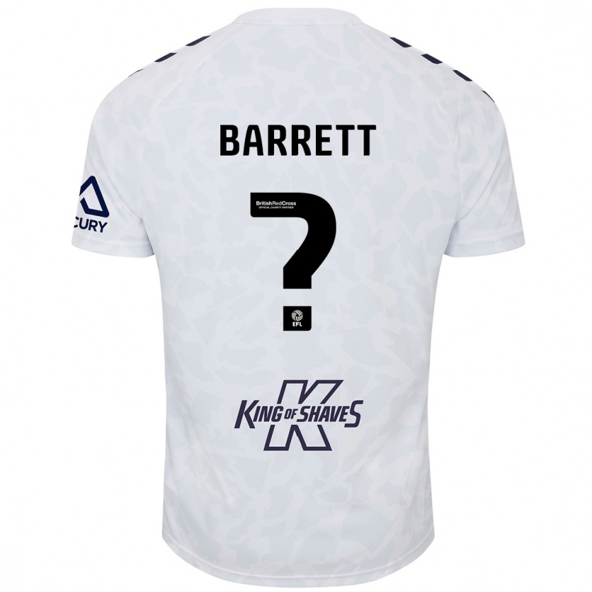 Kids Football Marlow Barrett #0 White Away Jersey 2024/25 T-Shirt