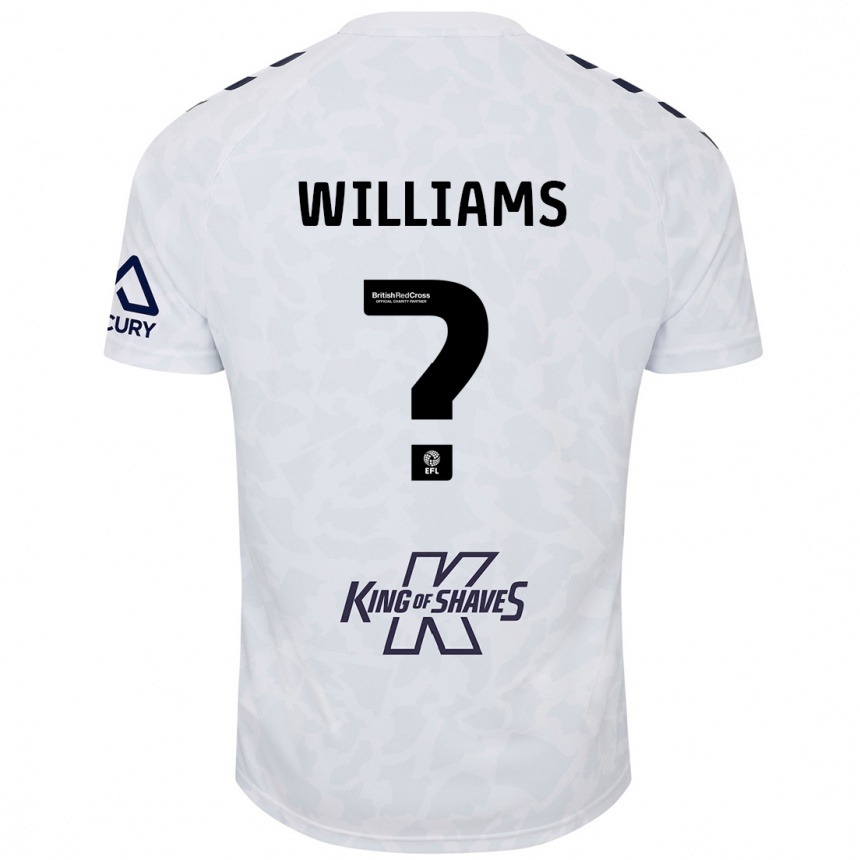 Kids Football Thomas Williams #0 White Away Jersey 2024/25 T-Shirt