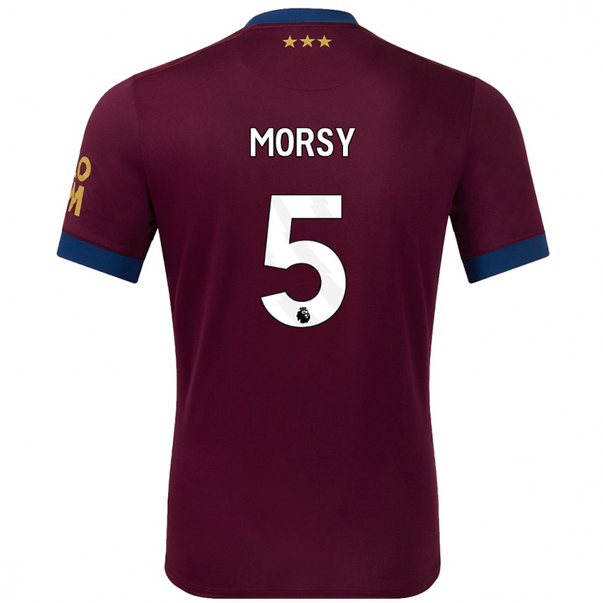 Kids Football Samy Morsy #5 Brown Away Jersey 2024/25 T-Shirt