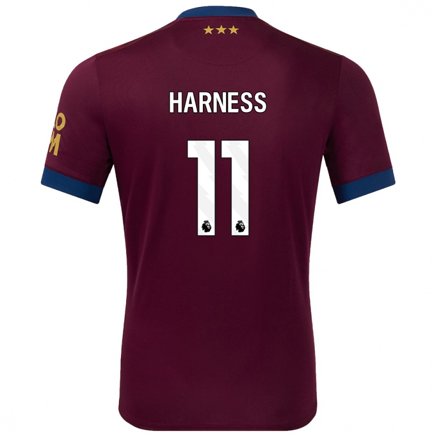 Kids Football Marcus Harness #11 Brown Away Jersey 2024/25 T-Shirt