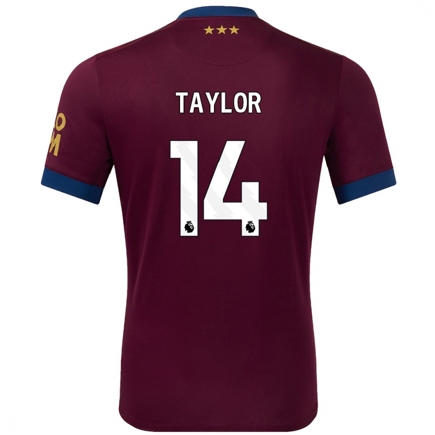 Kids Football Jack Taylor #14 Brown Away Jersey 2024/25 T-Shirt