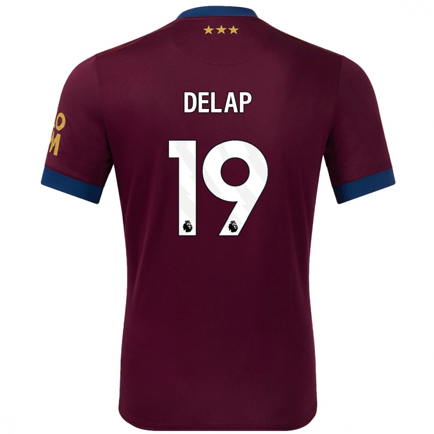 Kids Football Liam Delap #19 Brown Away Jersey 2024/25 T-Shirt