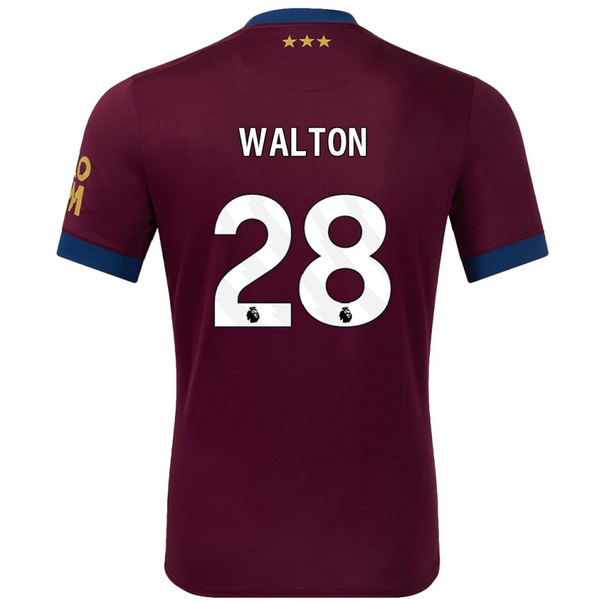 Kids Football Christian Walton #28 Brown Away Jersey 2024/25 T-Shirt