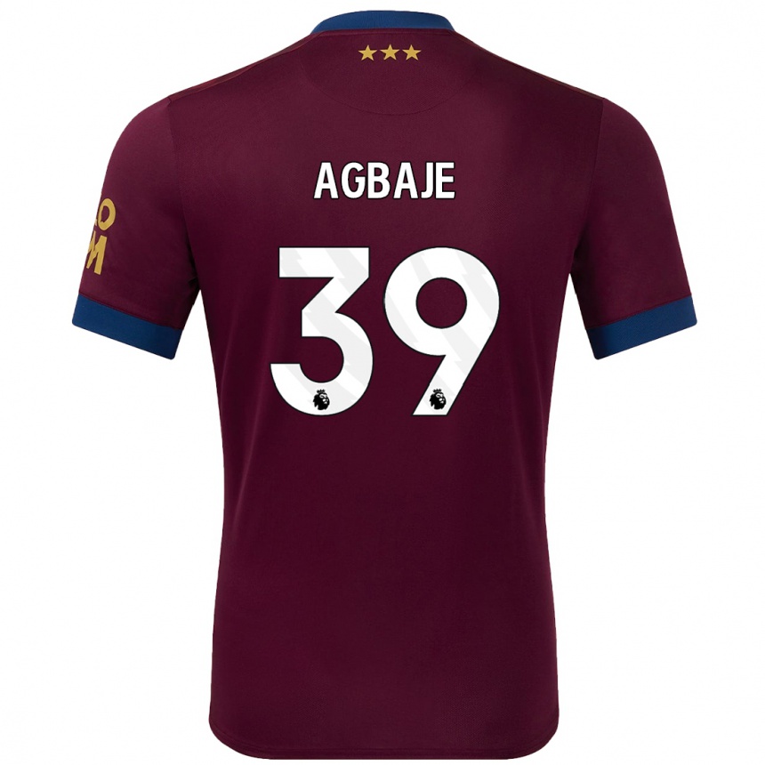 Kids Football Edwin Agbaje #39 Brown Away Jersey 2024/25 T-Shirt