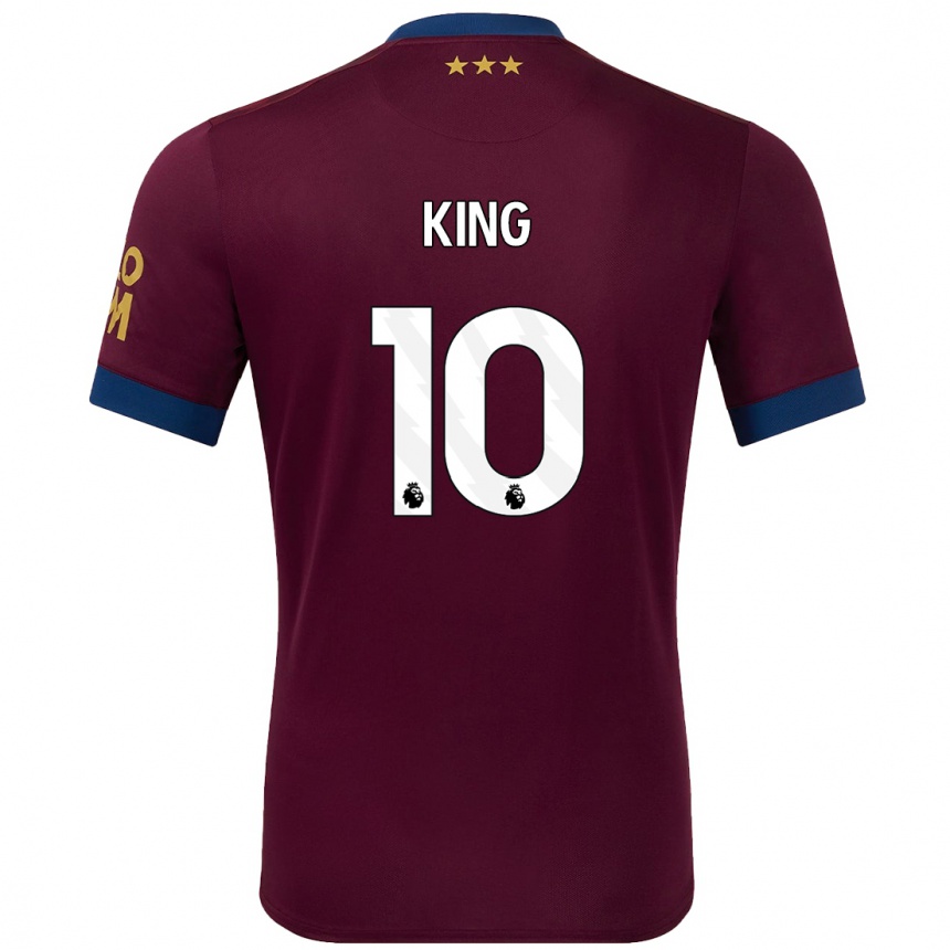 Kids Football Eloise King #10 Brown Away Jersey 2024/25 T-Shirt