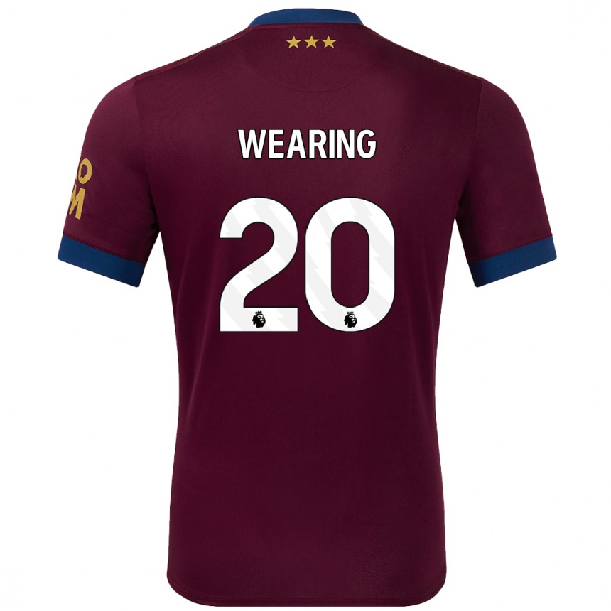 Kids Football Megan Wearing #20 Brown Away Jersey 2024/25 T-Shirt