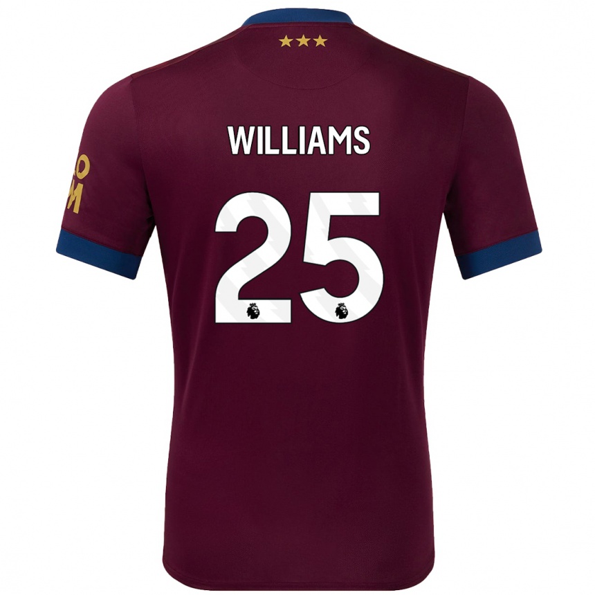 Kids Football Erin Williams #25 Brown Away Jersey 2024/25 T-Shirt