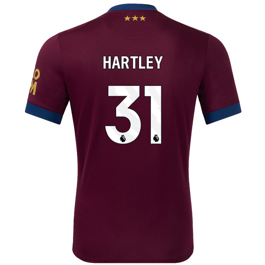 Kids Football Laura Hartley #31 Brown Away Jersey 2024/25 T-Shirt