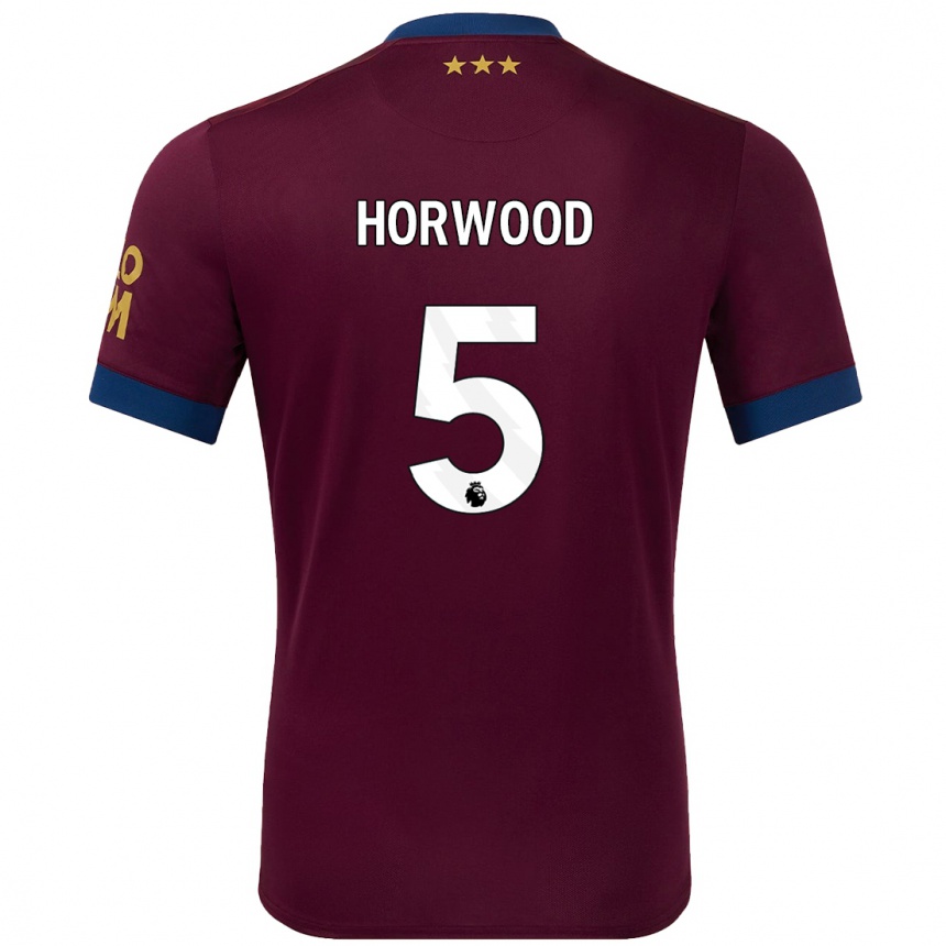 Kids Football Bonnie Horwood #5 Brown Away Jersey 2024/25 T-Shirt