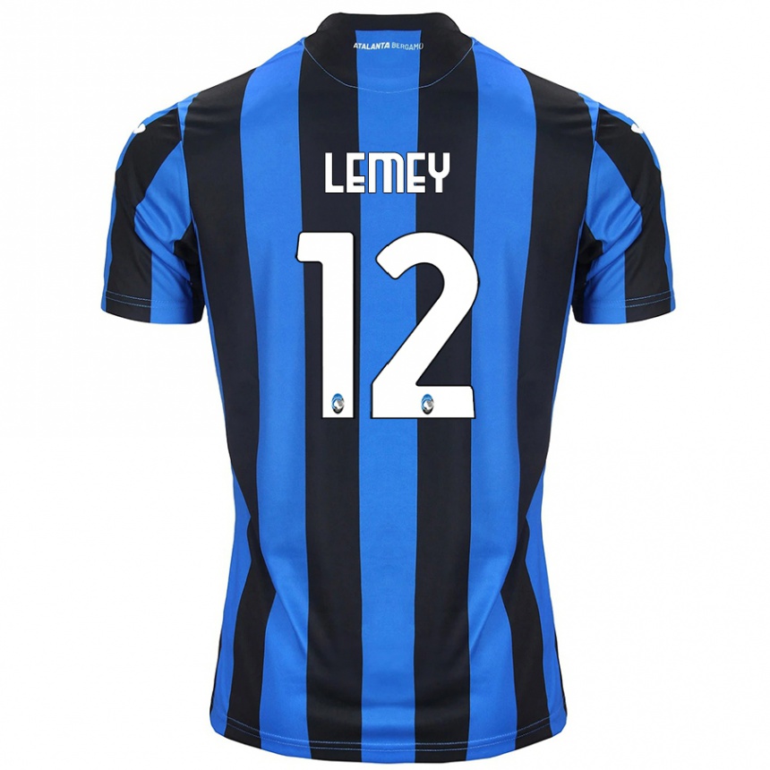 Men Football Diede Lemey #12 Blue Black Home Jersey 2024/25 T-Shirt