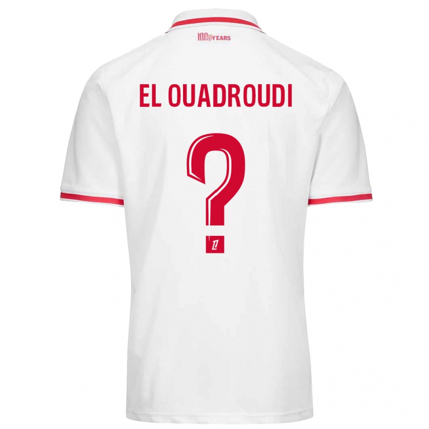 Men Football Imrane El Ouadroudi #0 White Red Home Jersey 2024/25 T-Shirt