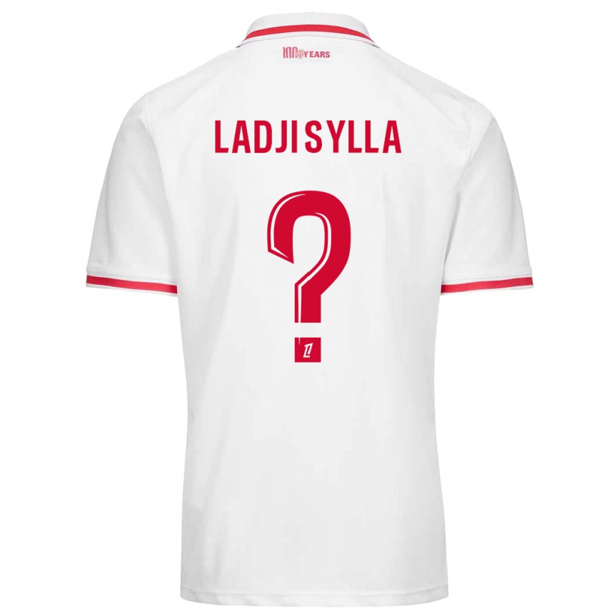 Men Football Ladji Sylla #0 White Red Home Jersey 2024/25 T-Shirt