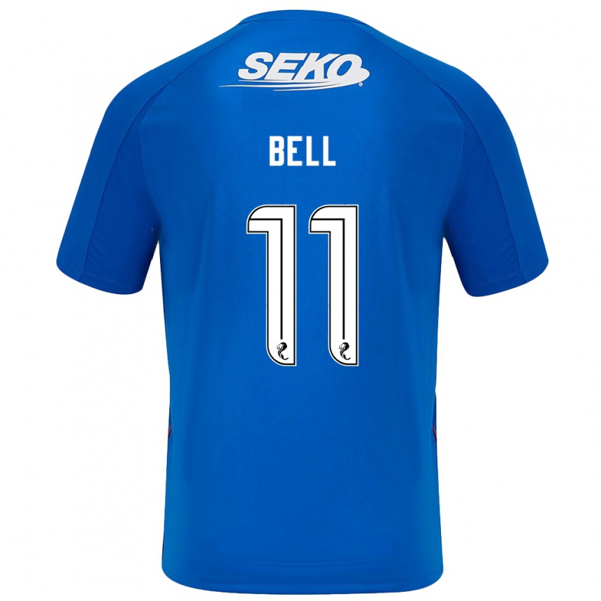 Men Football Megan Bell #11 Dark Blue Home Jersey 2024/25 T-Shirt