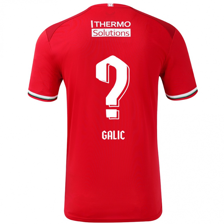 Men Football Daniela Galic #0 Red White Home Jersey 2024/25 T-Shirt