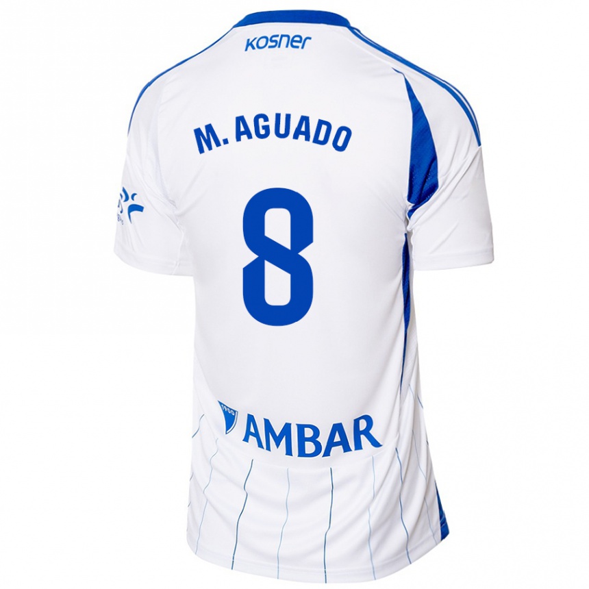 Men Football Marc Aguado #8 Red White Home Jersey 2024/25 T-Shirt